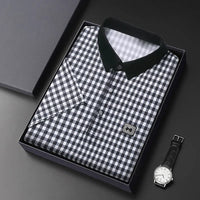 ZELANO PLAID POLO SHIRT