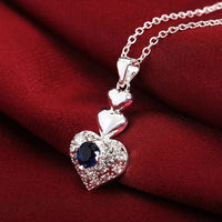 NOBLE HEART SAPPHIRE SET