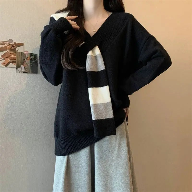 VERONA V-NECK PULLOVER