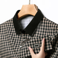 ZELANO PLAID POLO SHIRT