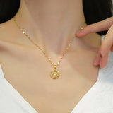 GOLDEN PEARL NECKLACE