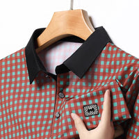 ZELANO PLAID POLO SHIRT